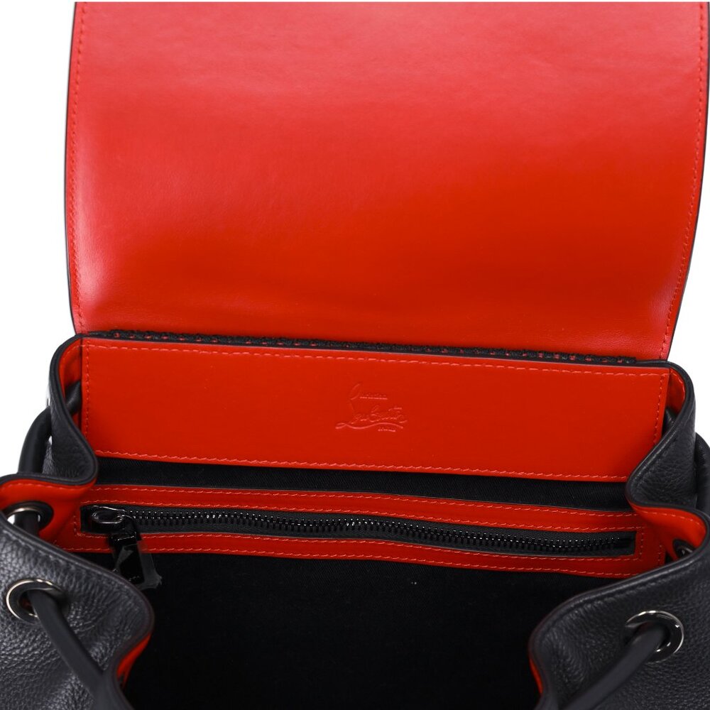 Christian Louboutin Explorafunk Studded Backpack 3175044 Black Red - Picture 8 of 8